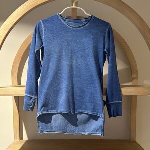 NUNUNU Blue Long Sleeve Kids Top